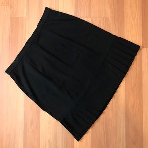Dress barn black pleated pencil skirt